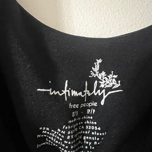 Free People Intimately black bodysuit size XS